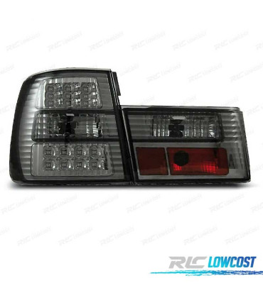 FAROLINS TRASEIROS LED BMW E34 88-95 CROMADO ESCURECIDOS