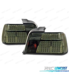 FAROLINS TRASEIROS LED BMW E36 90-99 CROMADO ESCURECIDO