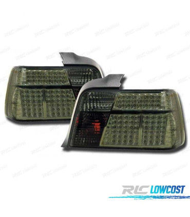 FAROLINS TRASEIROS LED BMW E36 90-99 CROMADO ESCURECIDO