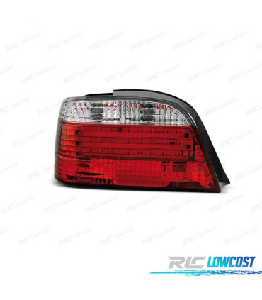 FAROLINS TRASEIROS LED BMW E38 94-01 VERMELHO BRANCO