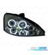 FARÓIS ANGEL EYES CCFL FORD FOCUS 98-03 FUNDO CROMADO