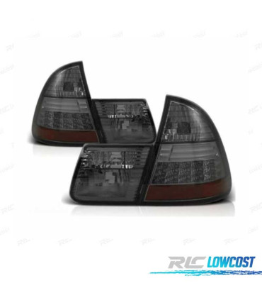 FAROLINS TRASEIROS LED BMW E46 TOURING 98-05 CROMADO ESCURECIDOS