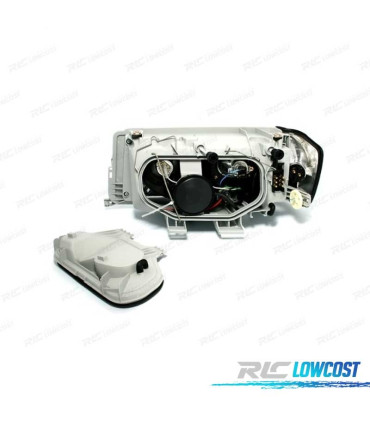 FARÓIS MERCEDES 190 W201 82-93 FUNDO CROMADO