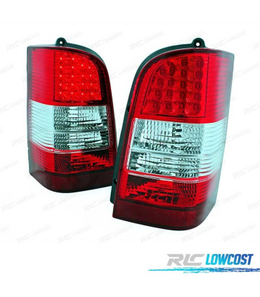 PILOTOS MERCEDES VITO W638 95-03 LED VERMELHO CROMADO
