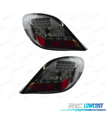 FAROLINS TRASEIROS LED PEUGEOT 207 06-12 CROMADO ESCURECIDO