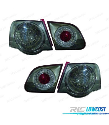 FAROLINS TRASEIROS LED VOLKSWAGEN VW PASSAT 3C 05-10 CROMADO ESCURECIDO