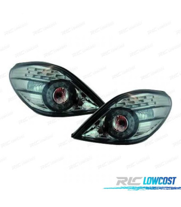 FAROLINS TRASEIROS LED PEUGEOT 207 CC 06-12 CROMADO ESCURECIDO