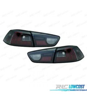 FAROLINS LED MITSUBISHI LANCER 08- LED FUNDO CROMADO ESCURECIDO