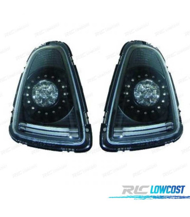 FAROLINS TRASEIROS LED MINI COOPER 06-10 PRETO ESCURECIDO