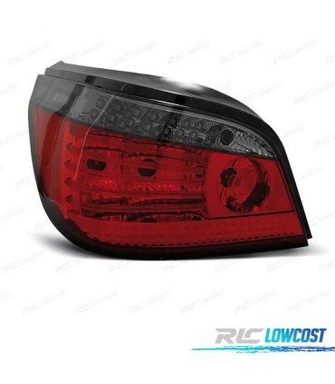 FAROLINS TRASEIROS LED CELIS BMW E60 03-07 VERMELHO ESCURECIDOS