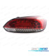 FAROLINS VOLKSWAGEN VW SCIROCCO 08-14 LED VERMELHO CROMADO