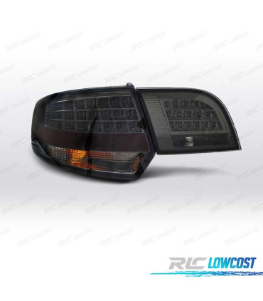 FAROLINS TRASEIROS LED AUDI A3 8P SPORTBACK 04-08 SMOKE FUMADOS ESCURECIDOS