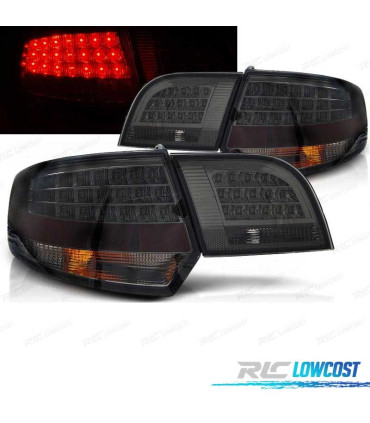 FAROLINS TRASEIROS LED AUDI A3 8P SPORTBACK 04-08 SMOKE FUMADOS ESCURECIDOS