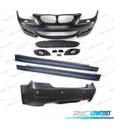 KIT CARROÇARIA BMW E60 03-07 COM LAVAFAROS LOOK M5