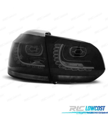 FAROLINS TRASEIROS LED VOLKSWAGEN VW GOLF 6 MK VI 08-12 ESCURECIDOS