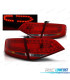 FAROLINS AUDI A4 B8 07-11 LED VERMELHO CROMADO