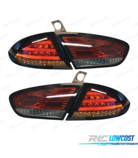 PILOTOS SEAT LEON 09-12 LED TIPO CELIS VERMELHO FUMADO