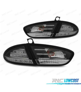 PILOTOS SEAT LEON 09-12 LED TIPO CELIS FUNDO NEGRO