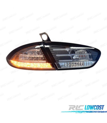 PILOTOS SEAT LEON 09-12 LED FUNDO NEGRO