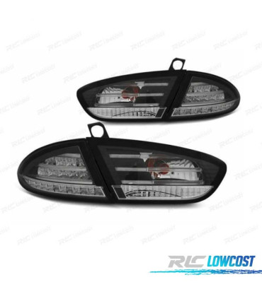 PILOTOS SEAT LEON 09-12 LED FUNDO NEGRO