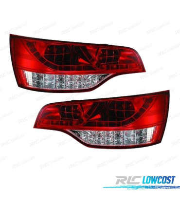 PILOTOS AUDI Q7 05-09 LED VERMELHO CROMADO