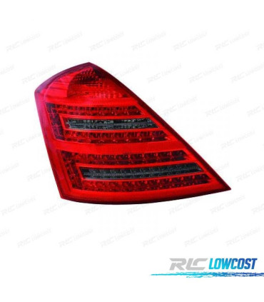 FAROLINS LED MERCEDES CLASE S W221 05-11 VERMELHO ESCURECIDO