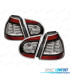 FAROLINS TRASEIROS LED VOLKSWAGEN VW GOLF 5 MK V 03-08 CROMADO VERMELHO