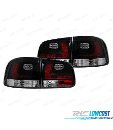 FARÓIS VOLKSWAGEN VW TOUAREG 02-10 LED FUNDO PRETO
