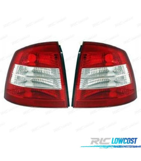 FAROLINS TRASEIROS LED PARA OPEL ASTRA G 3P 5P 97-04 VERMELHO BRANCO