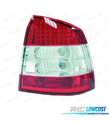 FAROLINS TRASEIROS LED PARA OPEL ASTRA G 3P 5P 97-04 VERMELHO BRANCO