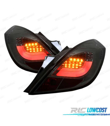 FAROLINS TRASEIROS LED PARA OPEL CORSA D 06-11 VERMELHO