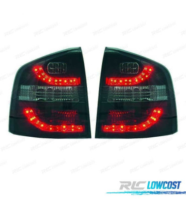 FAROLINS TRASEIROS LED SKODA OCTAVIA KOMBI 05-13 PRETO ESCURECIDO