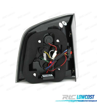 FAROLINS TRASEIROS LED SKODA OCTAVIA KOMBI 05-13 CROMADO ESCURECIDO