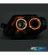 FARÓIS VOLKSWAGEN VW PASSAT 3C 05-10 ANGEL EYES FUNDO NEGRO
