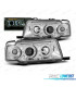 FARÓIS ANGEL EYES AUDI 80 91-94 FUNDO CROMADO