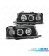 FARÓIS ANGEL EYES AUDI 80 91-94 FUNDO PRETO