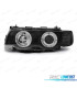 FARÓIS BMW SÉRIE 7 E38 98-01 ANGEL EYES FUNDO NEGRO