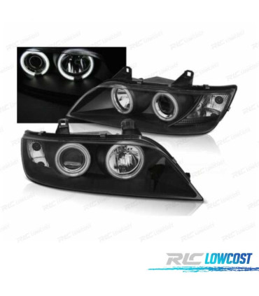 FARÓIS ANGEL EYES CCFL BMW Z3 FUNDO PRETO 96-02