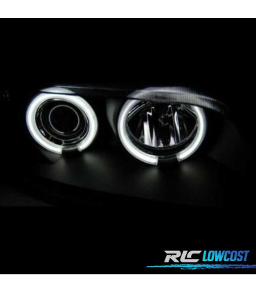 FARÓIS ANGEL EYES CCFL BMW Z3 FUNDO PRETO 96-02