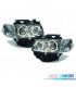 FARÓIS ANGEL EYES VOLKSWAGEN VW T4 CARAVELLE 97-03 FUNDO CROMADO