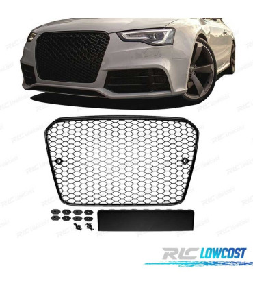 GRELHA FRONTAL AUDI A5 12-16 PRETO LOOK RS5