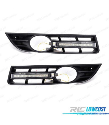 LUZ DIURNA LED VOLKSWAGEN VW PASSAT 05-10 + GRELHAS NEVOEIRO