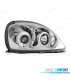 FARÓIS ANGEL EYES CCFL PARA TOYOTA YARIS 98-03 FUNDO CROMADO