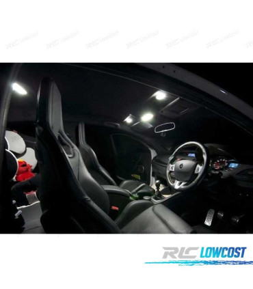 KIT COMPLETO 10 LAMPADAS LED INTERIOR PARA RENAULT MEGANE CC 10-16