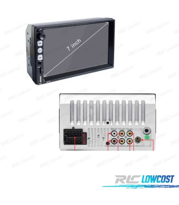 AUTO RADIO 2DIN 7 TÁCTIL BLUETOOTH USB SD