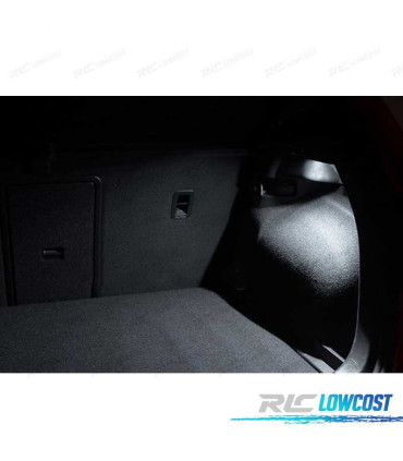 KIT COMPLETO DE 12 LAMPADAS LED INTERIOR PARA VOLKSWAGEN VW POLO MK4 9N 9N3 02-09