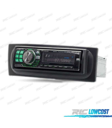 MOLDURA ADAPTADOR PRETO PARA RADIO 1-DIN PARA RENAULT MEGANE I SCENIC 96-03