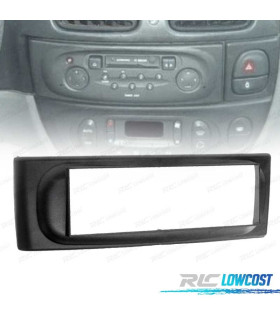 MOLDURA ADAPTADOR PRETO PARA RADIO 1-DIN PARA RENAULT MEGANE I SCENIC 96-03
