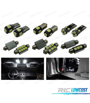 KIT COMPLETO DE 15 LÂMPADAS LED INTERIOR PARA MERCEDES CLASE C S205 ESTATE WAGON C160 C180 C200 C220 C250 C300 C350 C400 C450 20