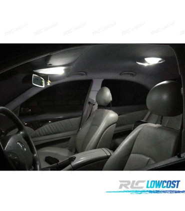 KIT COMPLETO DE 17 LÂMPADAS LED INTERIOR PARA MERCEDES CLASE E W211 E55AMG E320 02-08